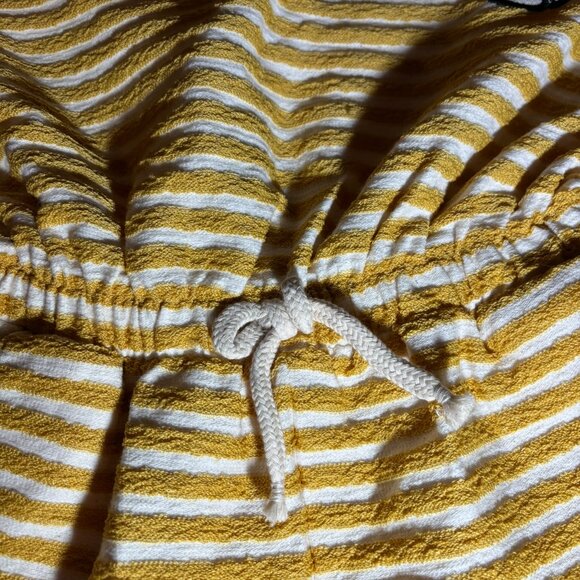 NWT Zara Peanuts Snoopy One Piece Romper Yellow White Stripes - Picture 4 of 11